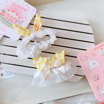 Miela 17 cm Labubu lėlės apranga Mini pliušinės lėlės suknelė Apranga Aksesuarų kolekcija Dovana mergaitėms vaikams for 17cm labubu doll geltona