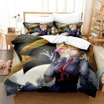 3D Printed Anime Miss Kobayashis Dragon Maid Kanna Bedding Set Boys Girls Twin Queen Size Duvet Cover Pillowcase Bed Kids Adult 135X200cm-2pcs