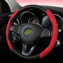 Suede Steering Wheel Cover for TOYOTA Corolla Yaris Prius Vios Kluger Sequoia Rush Avalon Avanza Car Accessories