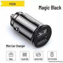 PISEN Dual Port Fast Car Charger, Mini USB Adapter for Cigarette Lighter Dual USB Car Charger juoda