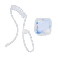 Security Acoustic Tube Earbud High Elasticity Lightweight Comfortable Acoustic Coil Tube Earpiece mėlyna