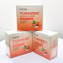 Séfralls Turmeric Handmade Soap100g*3PCS Facial Cleansing Soap Body Shower Soap Ginger soap geltona