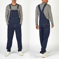 Vyriški kombinezonai Kombinezonai Tall Wash Jeans Reguliuojami dirželiai Džinsinis kombinezonas Laisvas darbinis kombinezonas Darbinės kelnės L tamsiai mėlyna spalva