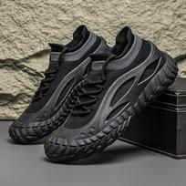 Flyknit Men's Breathable Lazy Shoes, One Foot Casual and Versatile Outdoor Men's Casual Shoes 44