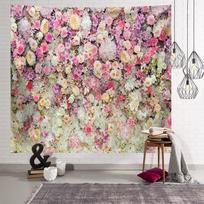 150 x 150cm Spring Backdrop Flowers Tree Floral Petal Photography Background Baby Shower Photo Studio Props Girl Infant Adult Portrait Wallpaper beige