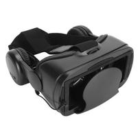 Reguliuojami VR akiniai su plačiu matymo kampu, apsaugantys nuo mėlynos šviesos, su ausinėmis ir garsiakalbiais black