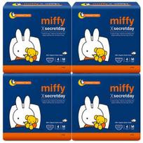 Secret Day Miffy Organic Wearable Overnight 4-Pack, Choose 2 Types (Medium 4P/Large 4P) 4 medium size sheets * 4 packs