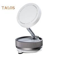 Automobilinis magnetinis telefono laikiklis, skirtas MagSafe, 360 laipsnių pasukamas, automobilinis laikiklis, N52 magnetinis žiedas, telefono stovas skirtas iPhone balta