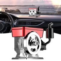 Diffuser Solar Powered Rotating Car Air Purifier Simulated Tractor Engine