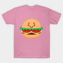 T Shirt Women Burger Harajuku Print Kawaii Tshirt Summer Short Sleeve Female T-Shirt Top Tee S beige