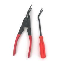 Car Headlight Repair tallation Tool Trim Clip Removal Pliers Van Door Panel Fascia Dash Upholstery Remover Screwdriver gray