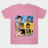 T Shirt Women Remember Goku Harajuku Print Kawaii Tshirt Summer Short Sleeve Female T-Shirt Top Tee S rožinė