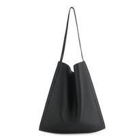 Women's Elegant Cowhide Tote - Lazy Niche Shoulder Bag with Large Capacity. juoda