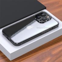 HD Tempered Glass Clear Case For iPhone 15 14 13 12 11 Pro Max XR XS 7 8 Plus Mini Luxury Transparent Soft Frame Hard Back Cover For iPhone 15 juoda