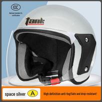 3C Full-Cover Winter Warm Motorcycle Helmet with Neck Guard for Women white