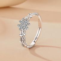 Four Leaf Clover Girlfriend Ring Female Fashion Personality Niche Design Light Luxury New Tide Opening Adjustable Ring Opening adjustable