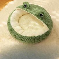 New Pet Nest Small Frog Series Cat Nest Warm Dog Nest Autumn and Winter House Nest Pet Supplies S
