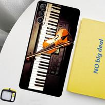 Violin Piano Case For Samsung Galaxy S23 Ultra S22 S21 S20 FE Note 20 Ultra S8 S9 S10 Note 10 Plus Cover Galaxy S20 FE
