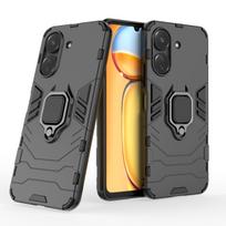 Šarvuotas smūgiams atsparus dėklas Redmi 13C 12C 11A 10X Power 9A 9 Prime 8 8A 7 7A 6 5 Pro Plus 4G 5G buferiui su metaliniu žiedu-stovu, galinis dangtelis Redmi 6 Pro juoda