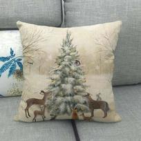 Home Decor Christmas Cushion Cover Pillowcase  Print  for Bedroom Living Room 45x45cm funda de almohada 30x30cm