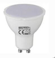6W LED spotlight bulb (EQ. 50W) GU10 3000K