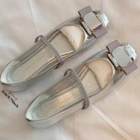 Metal Buckle One-strap Round Toe Grandma Shoes Shallow Mouth Mary Jane Shoes for Women 34