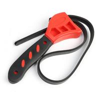 Oil Filter Puller Multifunctional Adjustable Belt Opener Disassembly Repair Tools Belt Opener Chain Wrench Motorcycle Auto Parts raudona