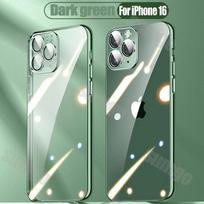 Silikoninis Aukštos Kokybės Padengtas Skaidrus Dėklas iPhone 16 15 14 13 12 11 Pro Max 16 Plus Apsauga Lęšiui Smūgiams Atsparus Minkštas Viršelis For iPhone 13 white