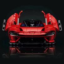 3778 vnt. Naujas Miesto Techninis Suderinamas Daytona SP3 Superautomobilis MOC Statybinės Detalės Automobilio Modelio Plytos Suaugusiems Ir Vaikams Kalėdinės Dovanos no original box red