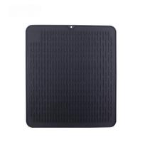 Kitchen Silicone Tableware Drain Pad Anti-Slip Easy Clean Insulated Placemat Home Table Multifunction Bowl Drainage Mats Coaster 40x30cm black