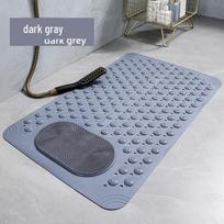 Non-Slip TPE Bathroom Mat - Anti-Fall Shower, Toilet, and Bathtub Massage Floor Mat 36x70cm tamsiai pilka spalva