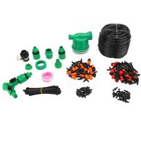 Drip Irrigation System with Timer 50m Long Hose Adjustable Automatic Quick Connect Plant Watering