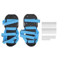 Lawn Aerator Shoes Garden Scarifier Shoes Soil Aeration Spike Shoes for Patio Yard Grassland Blue black