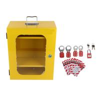 Lockout Tagout Cabinet Portable Multifunction Safety Padlock Lockout Hasp Hangtag Kit with 8 Pair