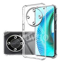 Transaprent Phone Case for Honor x9b X8b X7b X6a X7a X8a X9a X8 X7 X6 Clera Back Cover Slim Soft TPU Protective camera lens For Honor X8b blue