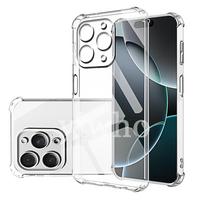 Skaidrus telefono dėklas iPhone 16 Pro Max korpusas apsauginis kameros galinis skaidrus dangtelis iPhone16 16promax 16 Proamx 16pro+ For iPhone 16 gryna