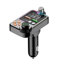 Bluetooth 5.0 Car Charger Dual USB Type C Quick Charge Hands-free Call Kit FM Transmitter MP3 Player Car Socket