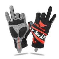 PURELURE Ice Lycra Fabric Anti-slip Fishing Gloves Outdoor Sports Breathable Cycling Bike Bicycle Camping Hiking Fingerless Glov L