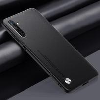 Prabangi PU odos dėklas Realme XT X2 galiniam dangteliui, matinis silikoninis smūgiams atsparus pilnos apsaugos telefono dėklas OPPO K5 RealmeX2 For Realme XT matinė juoda spalva