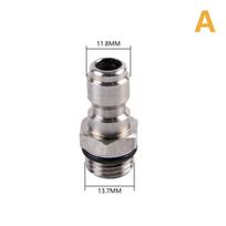 Aukšto slėgio plovimo jungties adapteris 1/4 colio moteriai greito prijungimo M14*1,5 sriegis gray