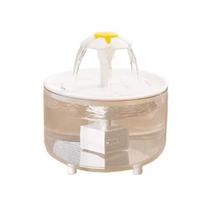 1L Automatic Circulating Cat Water Fountain USB Electric Mute Pet Water Dispenser Dog Transparent Petal Water Filter Off Power 1L white