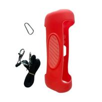 Bluetooth-compatible Speaker Protective Case with Shoulder Strap Scratch-Resistant Easy to Install Silicone raudona