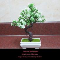 Small Artificial Flower Bonsai Office & Home Decor Set