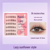 Maioli Lazy Trilogy False Eyelashes - Pure Desire Little Devil with Natural Sunflower Single Cluster Double Pointed Wheat Ear Design