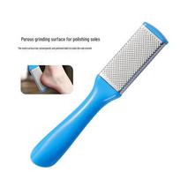 Stainless Steel Foot File for Callus Removal and Dead Skin Exfoliation 17.2 x 3.1 x 0.8 cm mėlyna