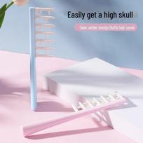 Fluffy Hair Root Styling Comb: Wide Tooth, Massage & Volume Enhancer mėlyna