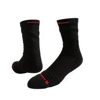 Bullfight 2.0 Elite High-Top Basketball Socks - Long Tube, Towel Bottom, Solid Color, Sweat-Absorbent juoda