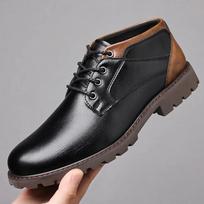 Aukštos kokybės odiniai vyriški Chelsea Boots Prabangūs prekės ženklo Brogue Batai Madingi Laisvalaikio Žemo viršaus Pagrindiniai Didesnio dydžio 48 Batai Vyriški 38 black