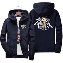 New anime 2025 spring/summer men's 10 color windproof jacket casual hooded baseball top jacket S