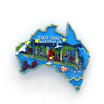 Magnetinis 3D šaldytuvo lipdukas pasaulio kelionė šaldytuvo magnetukai Butanas Japonija Vokietija Turkija Australija kelionės suvenyrų kolekcija dovana blue